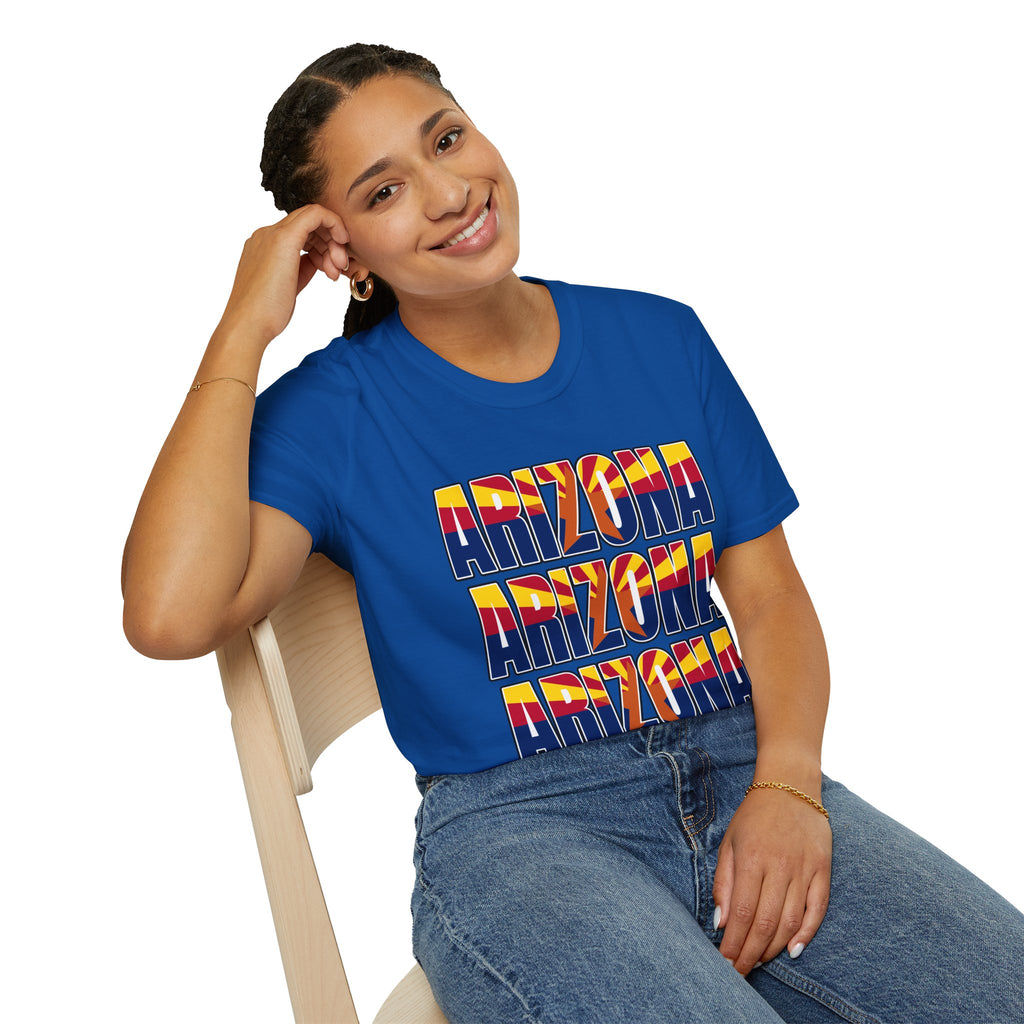 Arizona Retro Logo T‑Shirt — Vintage Sunset State Pride Tee