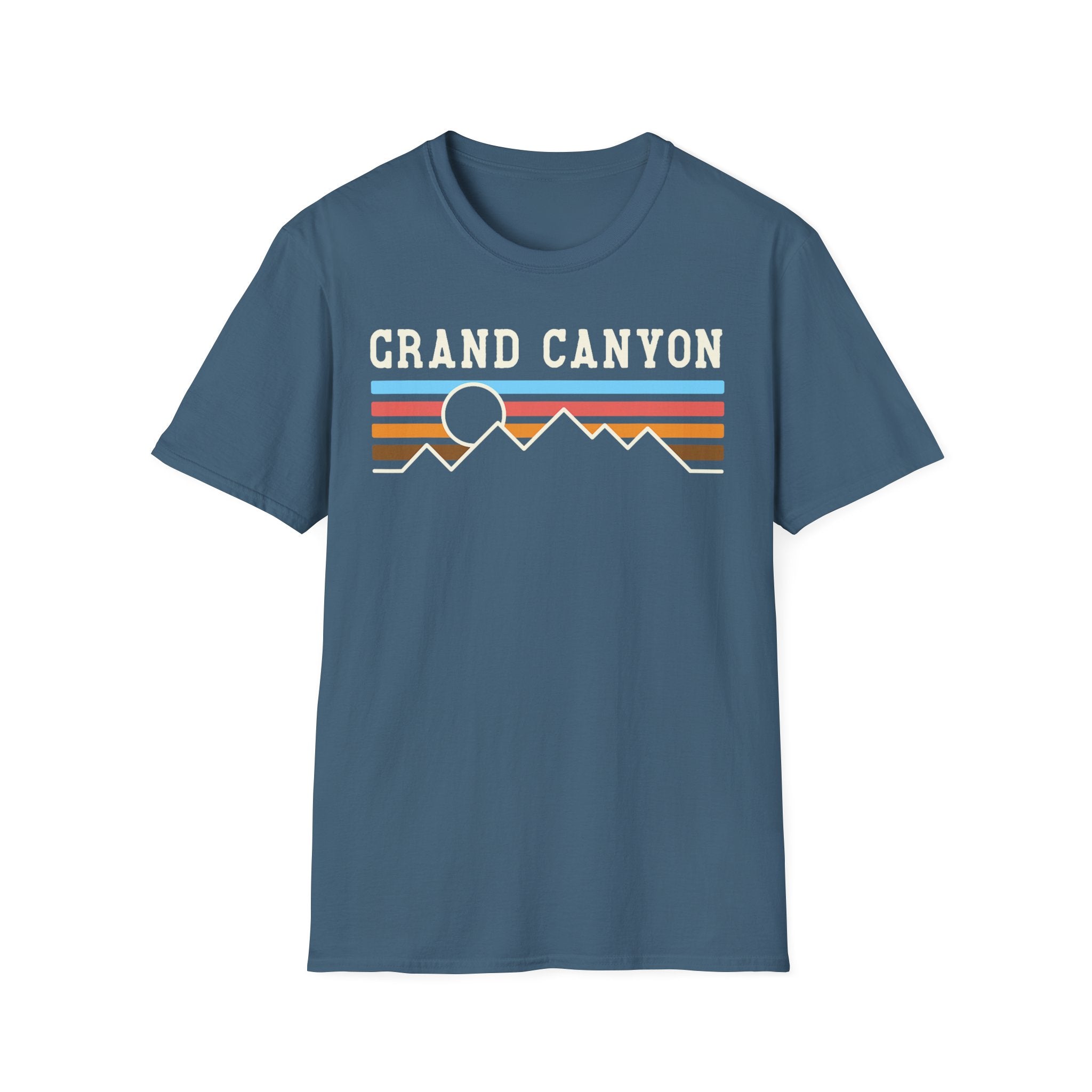 Grand Canyon Retro Sunset T-Shirt | Printed Front and Back National Park Landscape