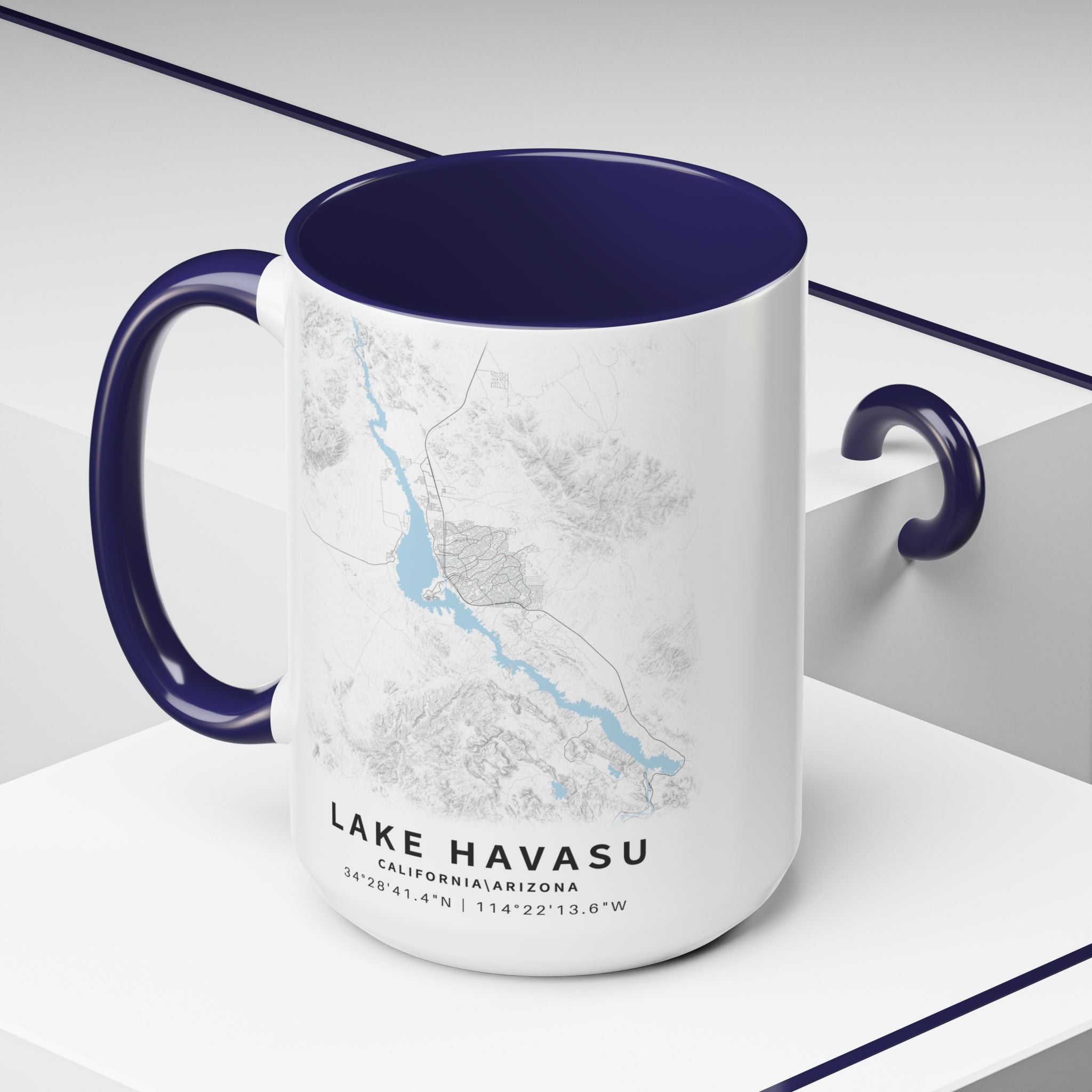 Lake Havasu map Accent Coffee Mug | 11oz 15oz