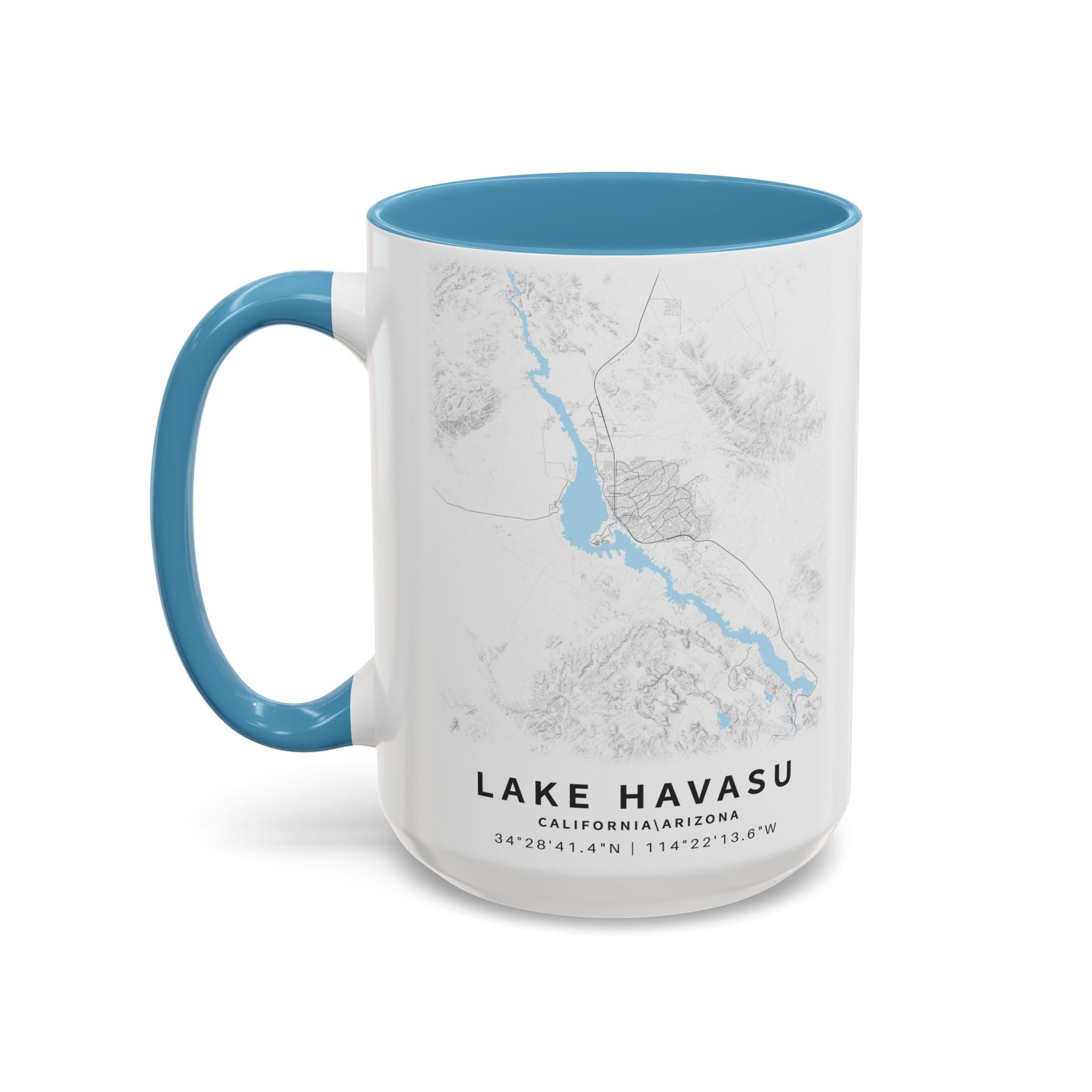 Lake Havasu map Accent Coffee Mug | 11oz 15oz