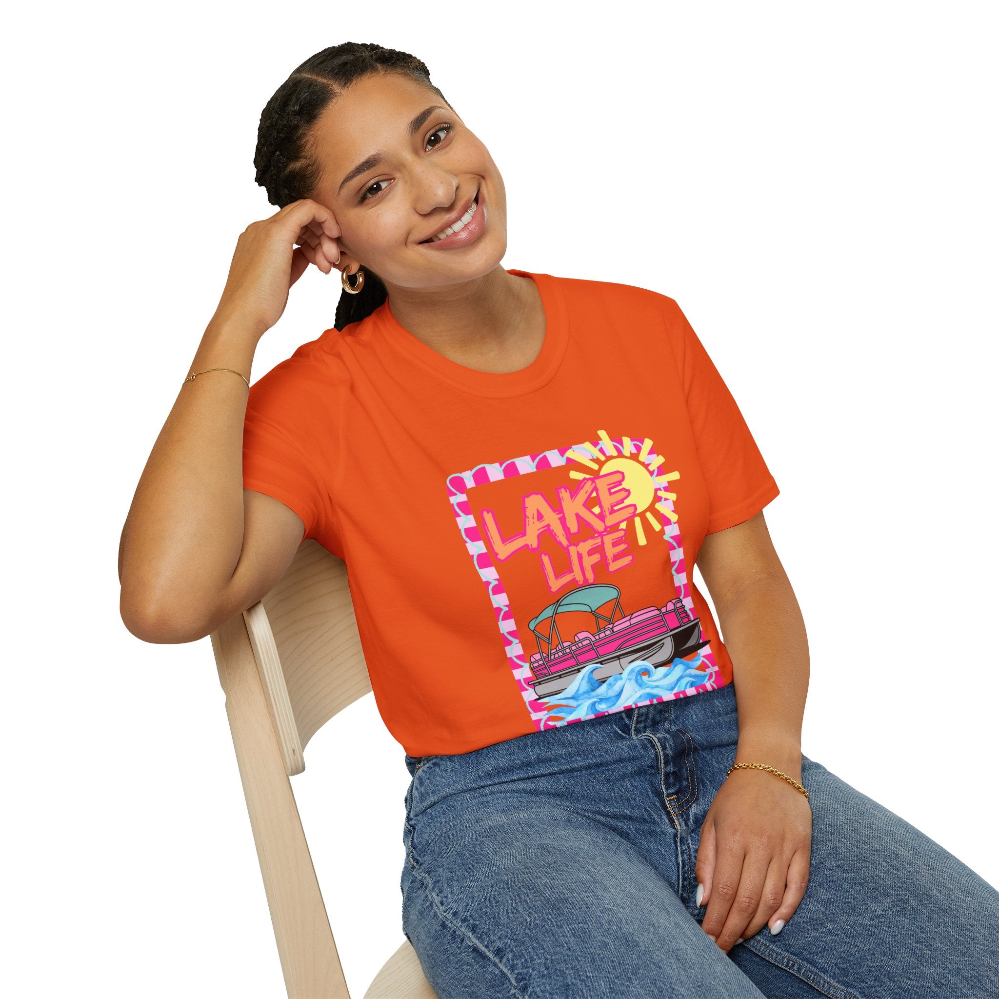 Lake Life Pontoon Boat T-Shirt | Summer Lake Vibes