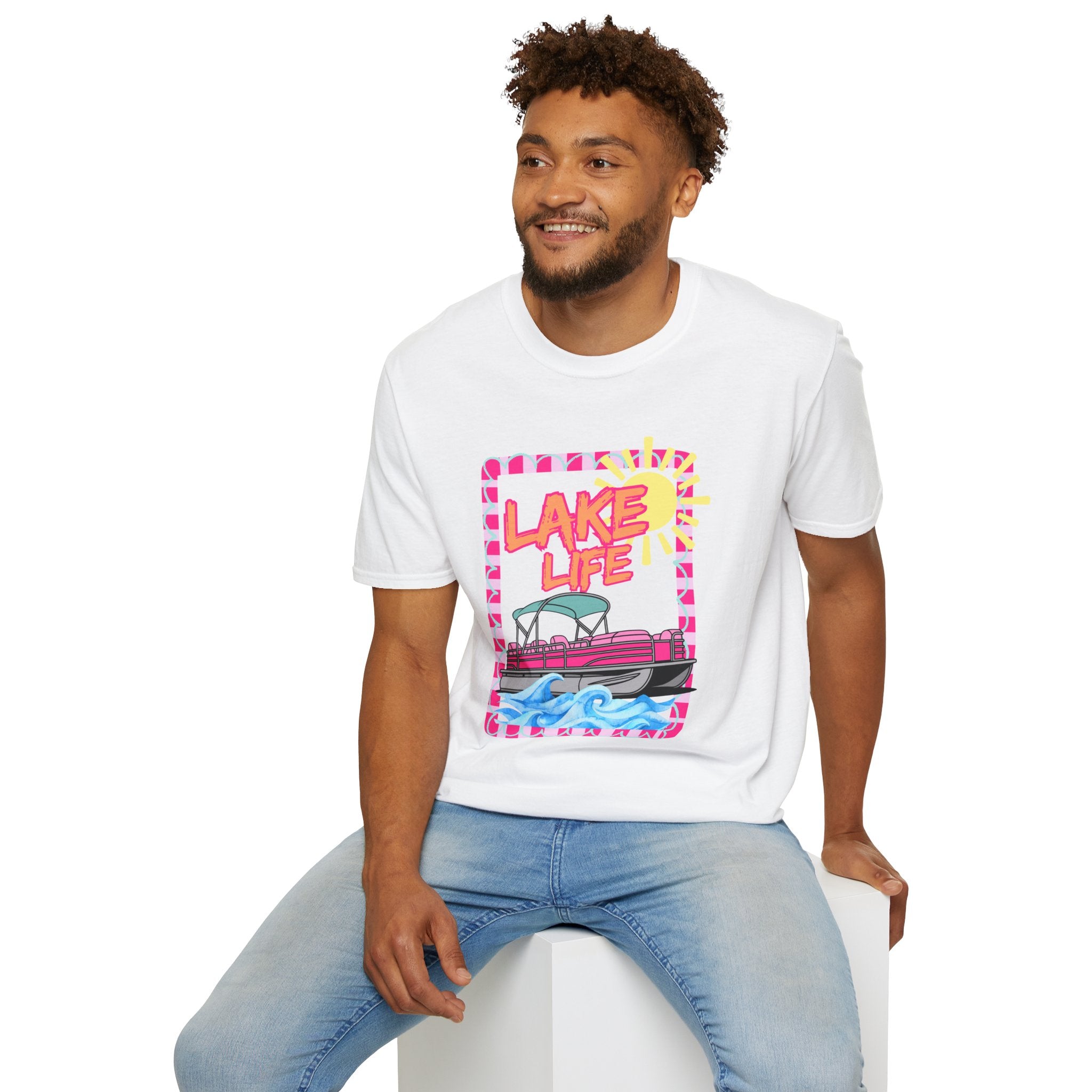 Lake Life Pontoon Boat T-Shirt | Summer Lake Vibes
