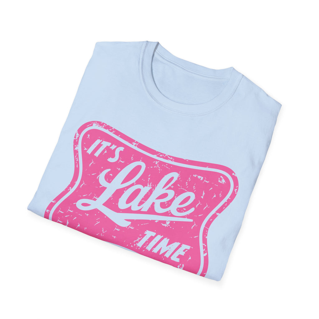 Lake Life Graphic Tee | Its Lake Time T-Shirt, Unisex Softstyle Tee, Womans Girls Teens, Summer Outdoor Tee, Lake Lover Gift