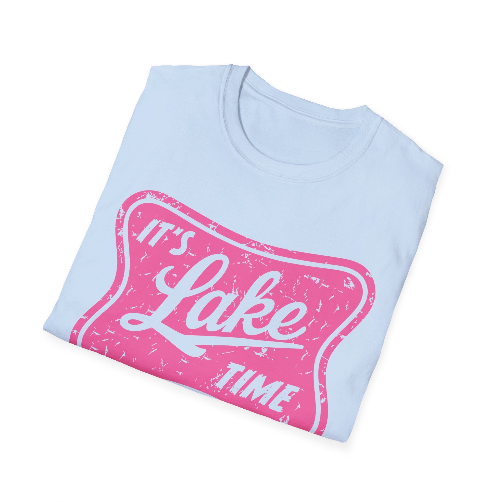 Lake Life Graphic Tee | Its Lake Time T-Shirt, Unisex Softstyle Tee, Womans Girls Teens, Summer Outdoor Tee, Lake Lover Gift
