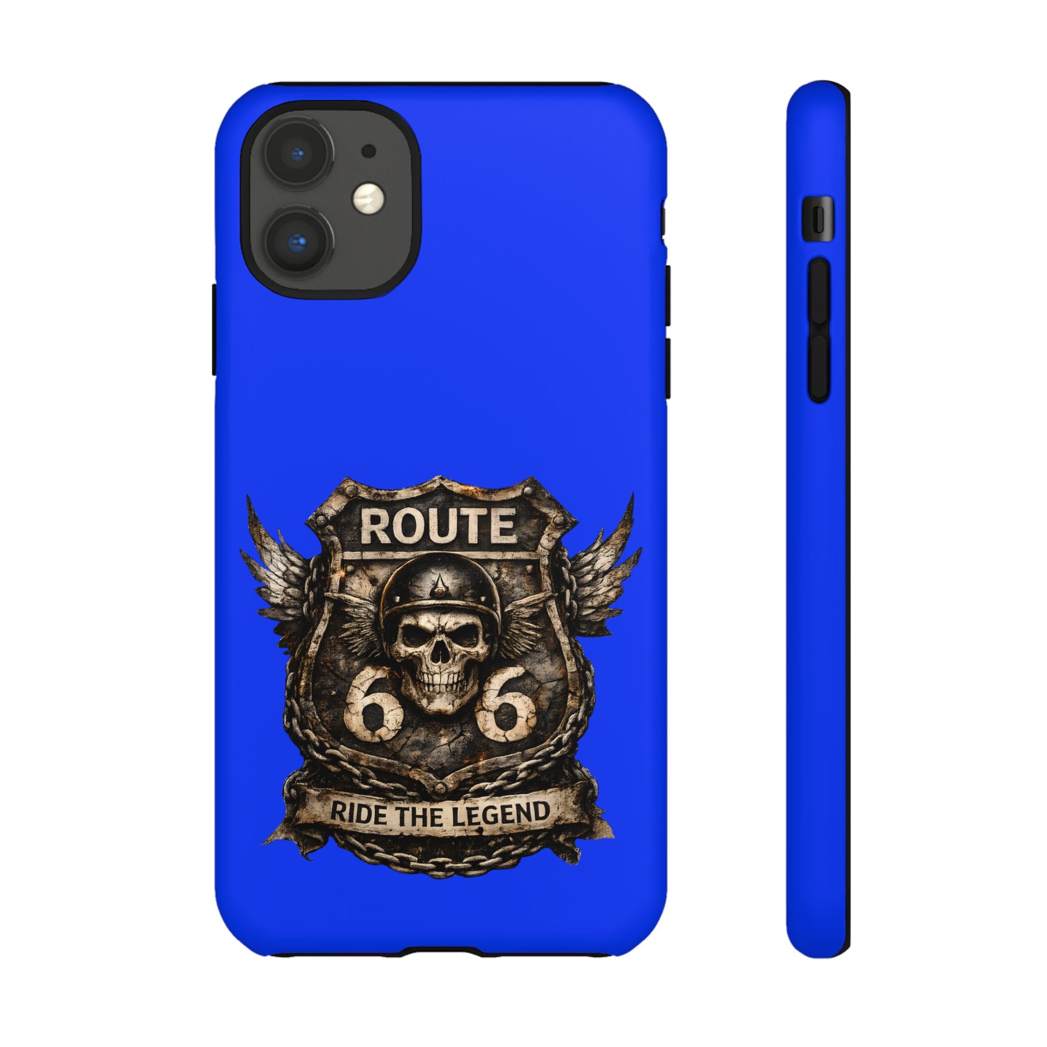 Route 66 Skull Helmet phone case | Motorcycle emblem, Ride the Legend