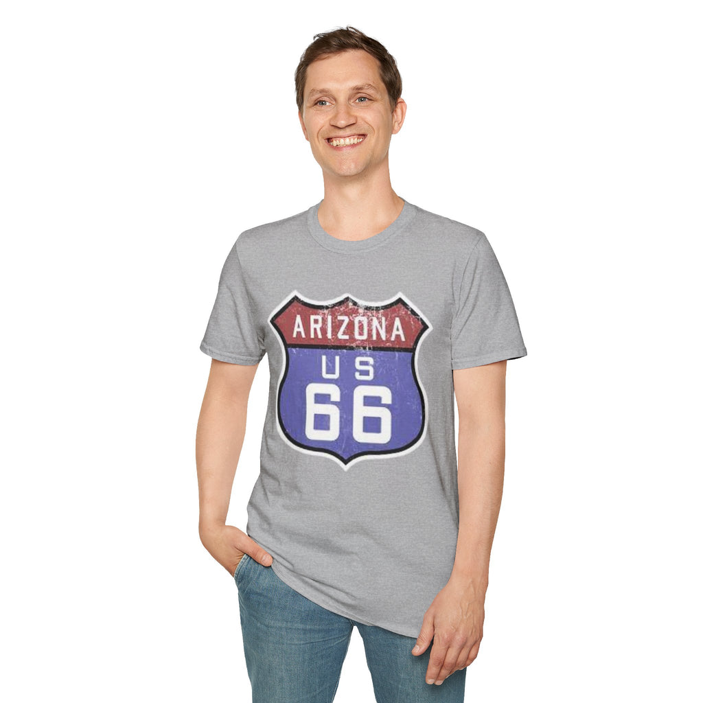 Arizona US 66 Shield T-Shirt | Route 66 Vintage Sign Tee
