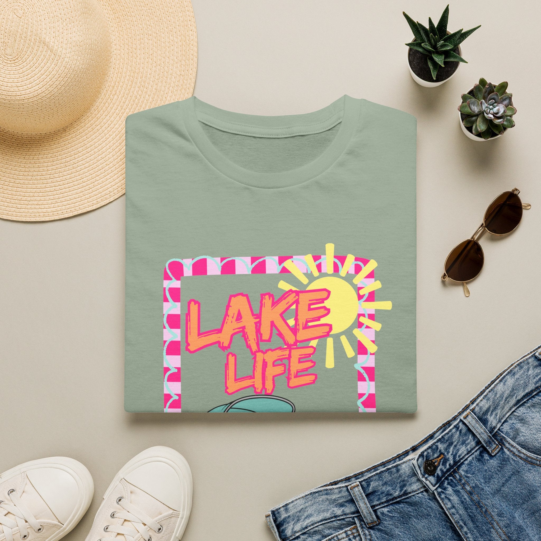 Lake Life Pontoon Boat T-Shirt | Summer Lake Vibes