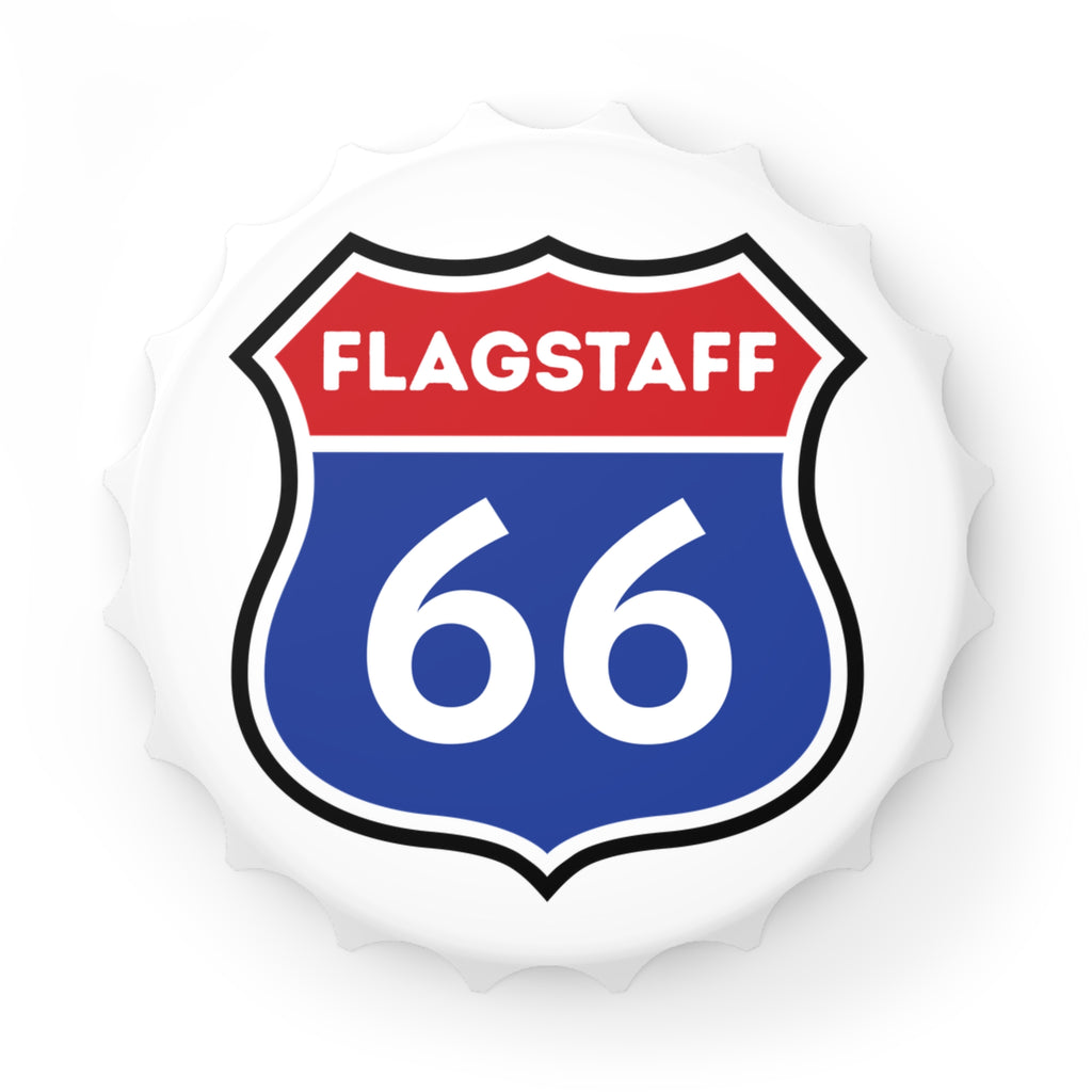 Flagstaff 66 Shield Bottle Opener | Route 66 Roadtrip Souvenir