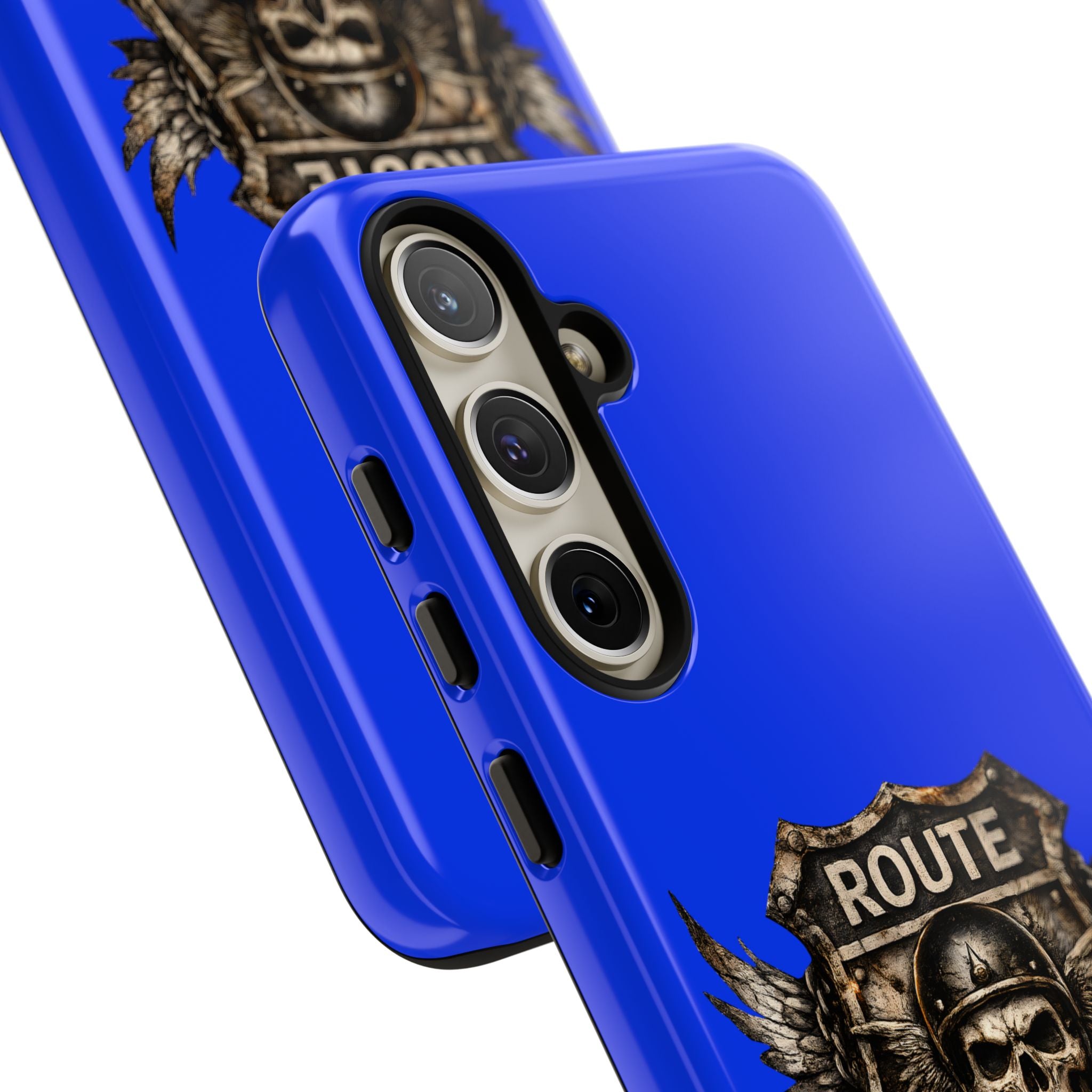 Route 66 Skull Helmet phone case | Motorcycle emblem, Ride the Legend