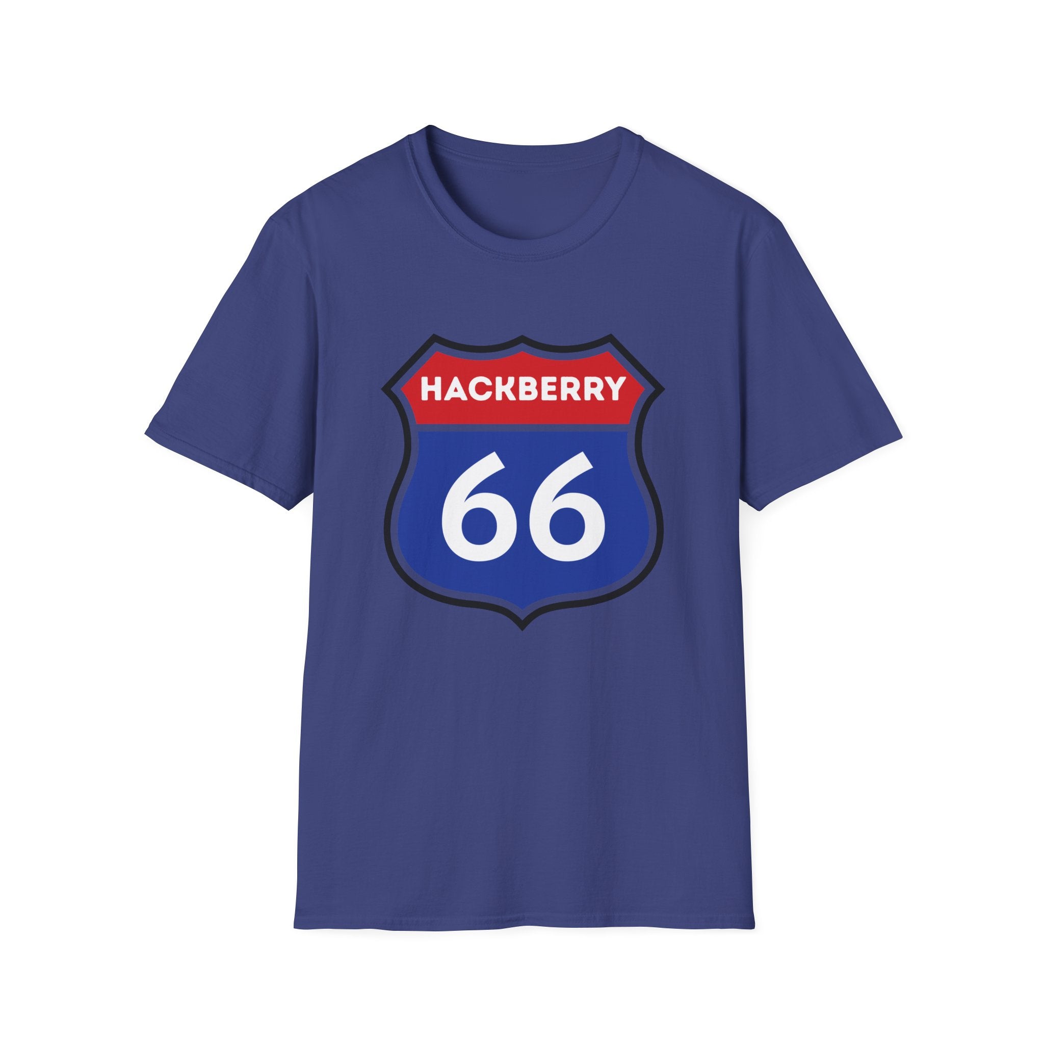 Hackberry 66 Shield T-Shirt | Route 66 Road Sign Tee