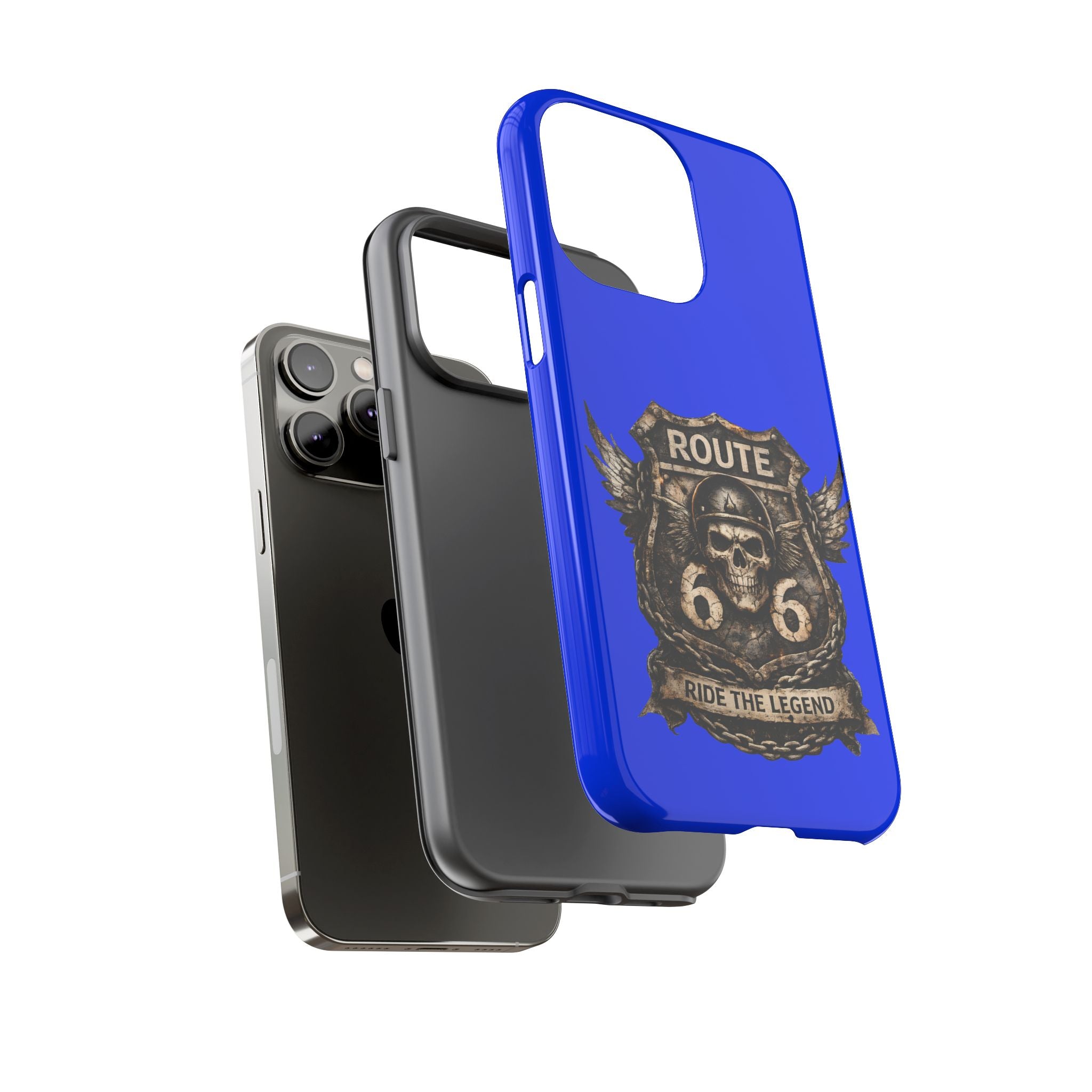 Route 66 Skull Helmet phone case | Motorcycle emblem, Ride the Legend