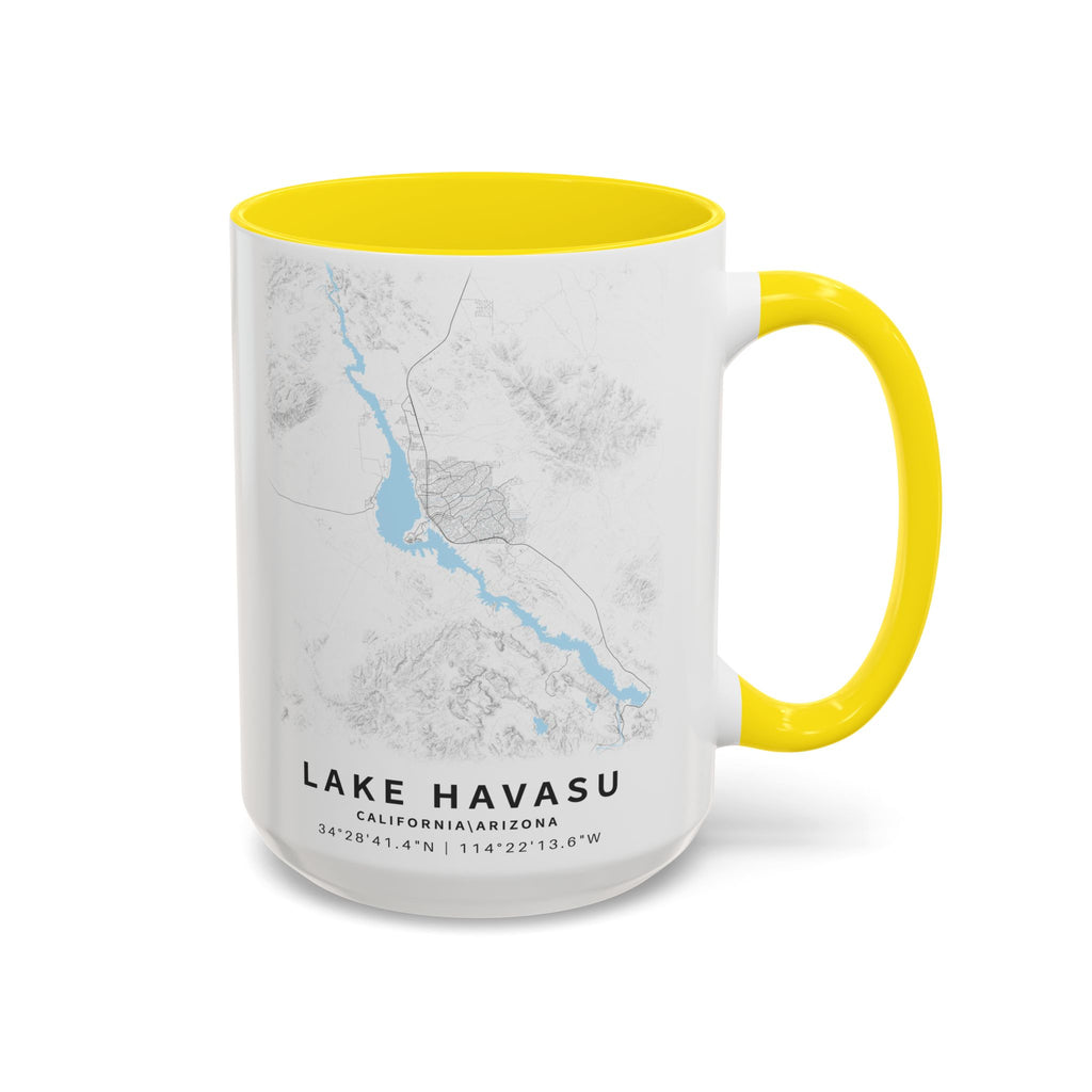 Lake Havasu map Accent Coffee Mug | 11oz 15oz