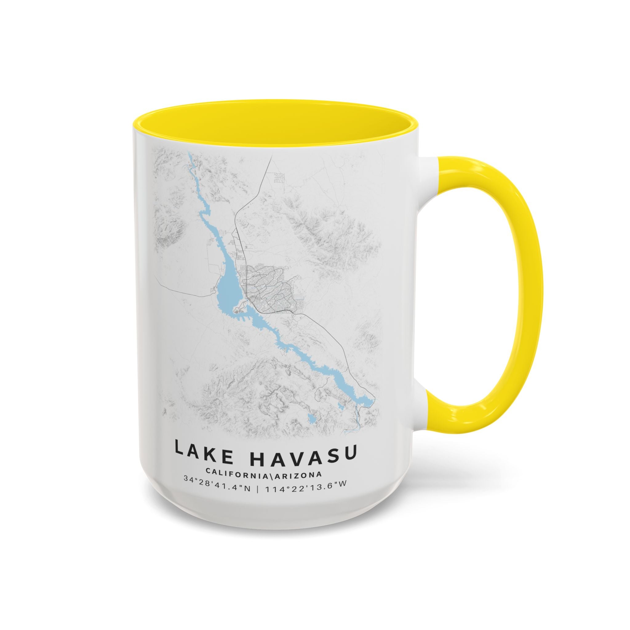 Lake Havasu map Accent Coffee Mug | 11oz 15oz