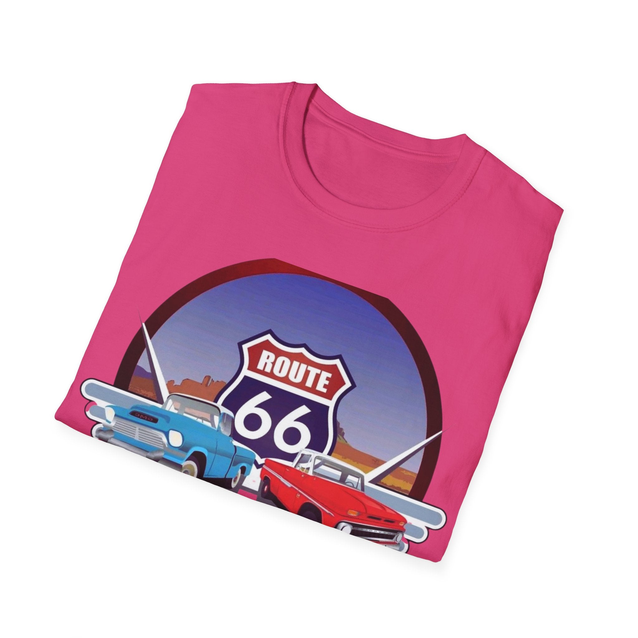Route 66 Kingman Arizona Softstyle T-Shirt, Vintage Tee, Retro Shirt, Unisex Top, Gift for Travelers