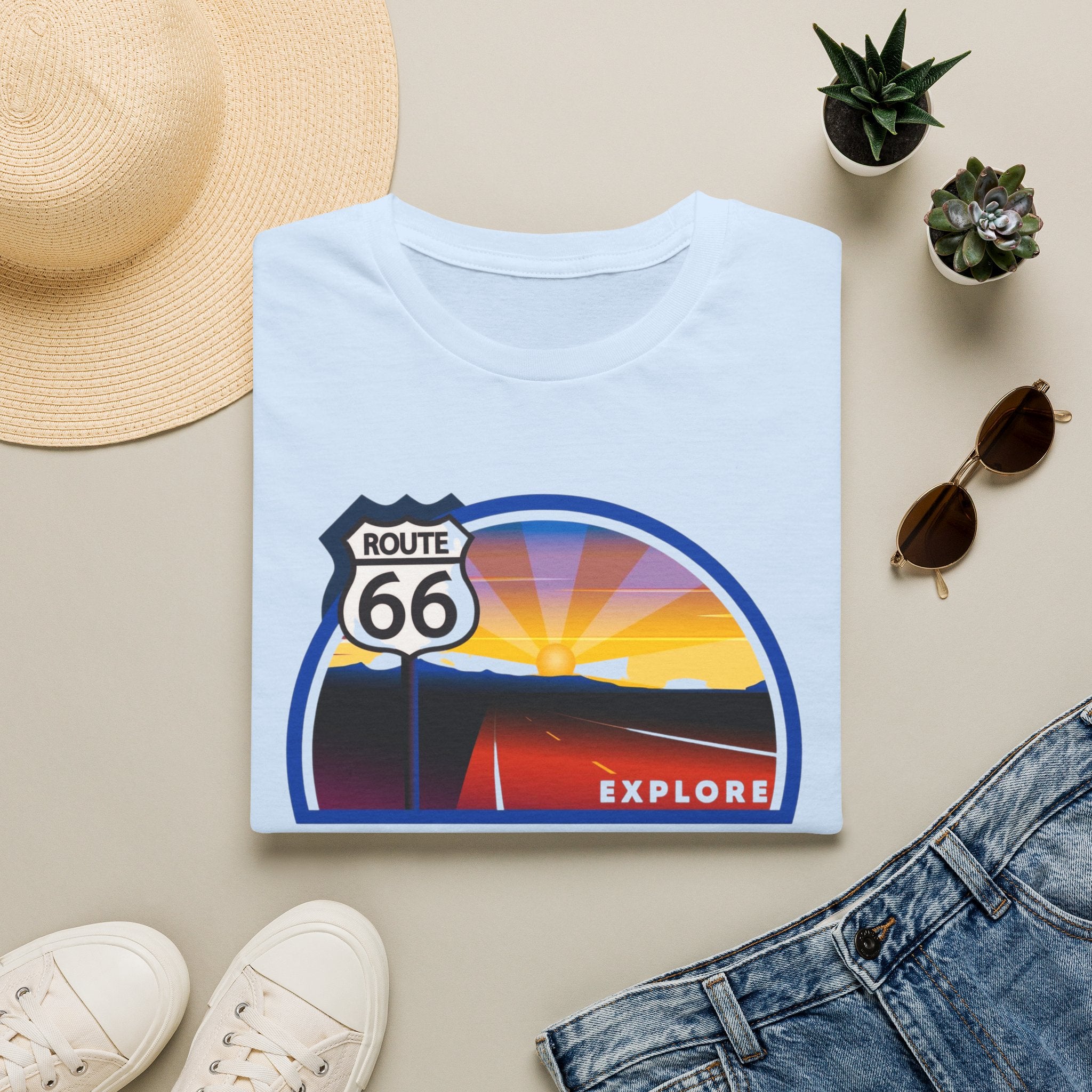 Route 66 Kingman Arizona T-Shirt — Vintage Sunset Explore Graphic Tee