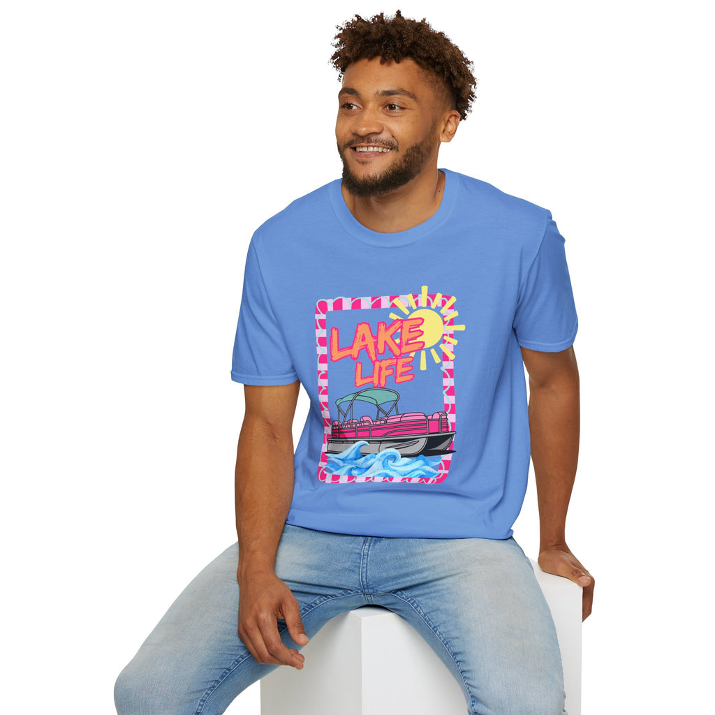 Lake Life Pontoon Boat T-Shirt | Summer Lake Vibes