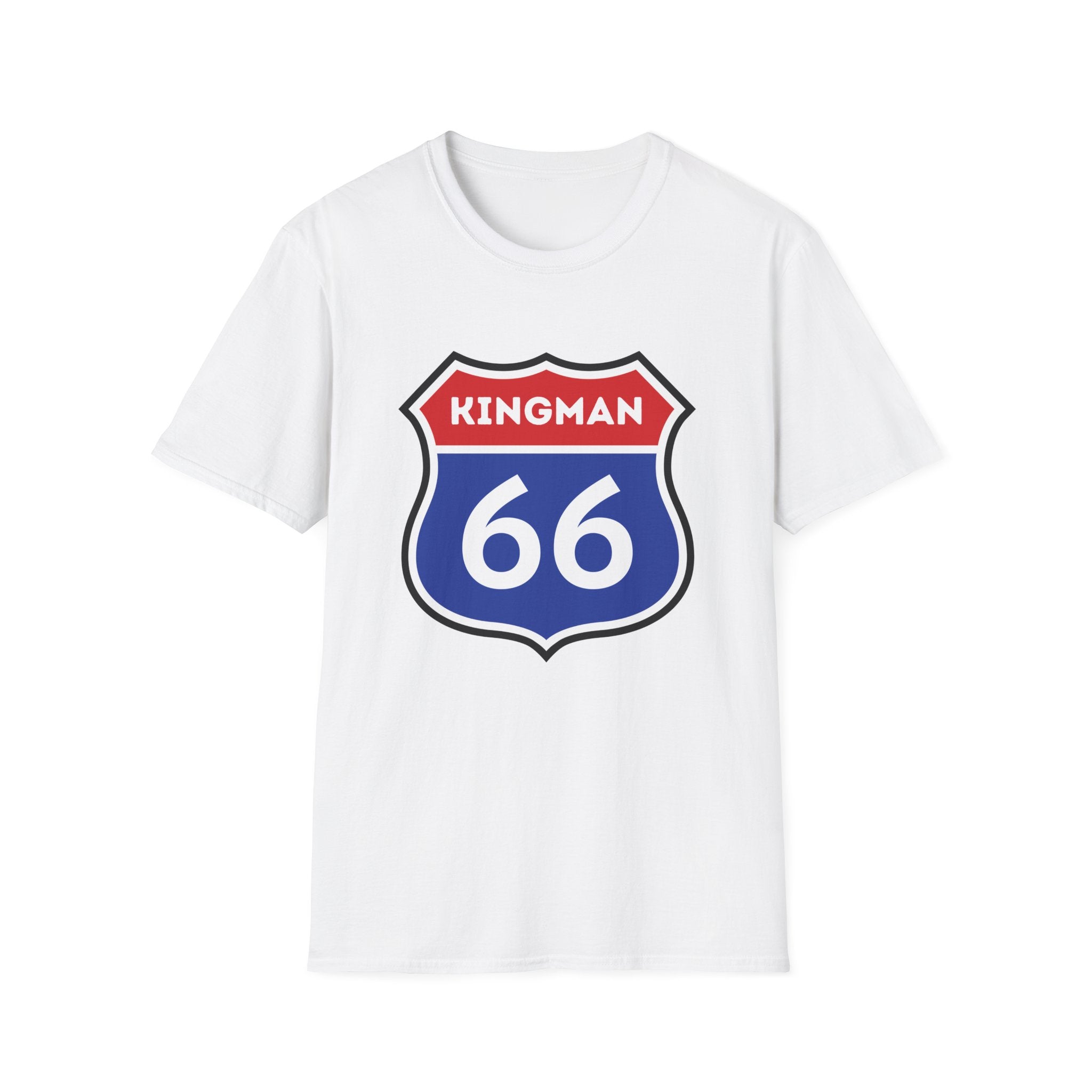 Kingman 66 Shield T-Shirt | Route 66 Road Sign Tee