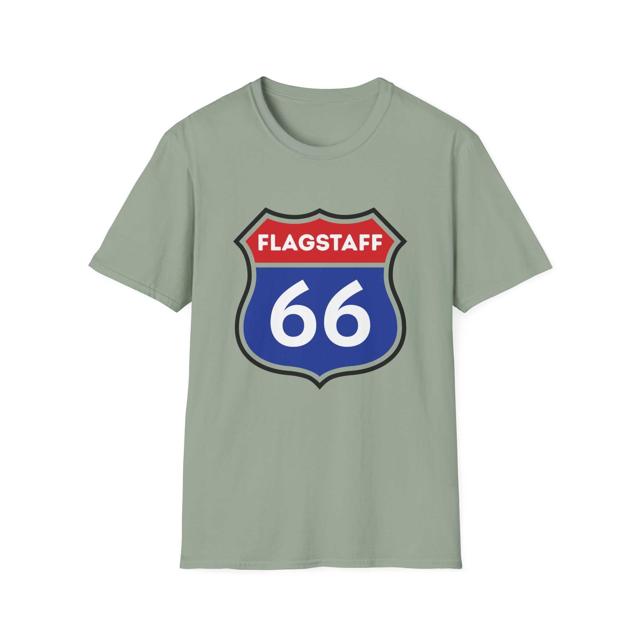 Flagstaff Route 66 Shield T-Shirt | Vintage Highway Sign Tee