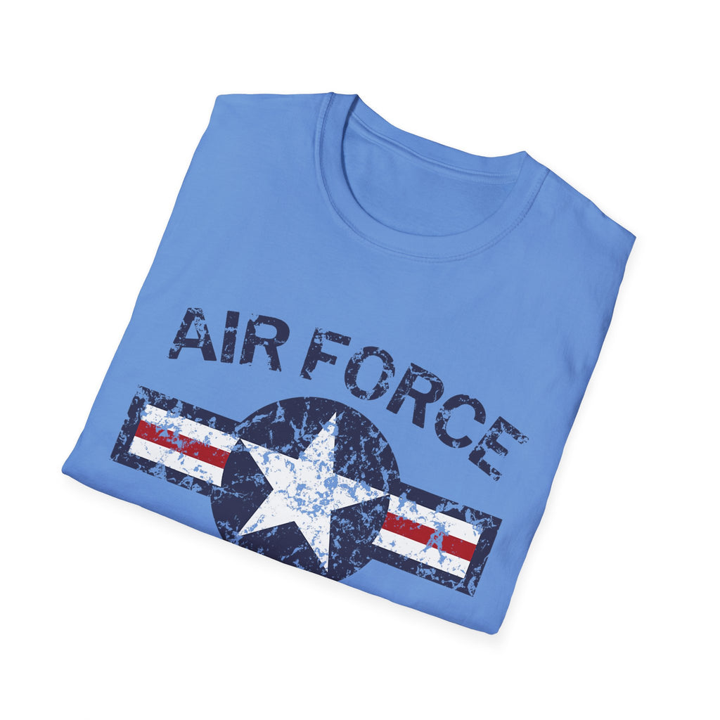 Air Force Veteran Distressed Logo T-Shirt | Military Star Stripe Tee