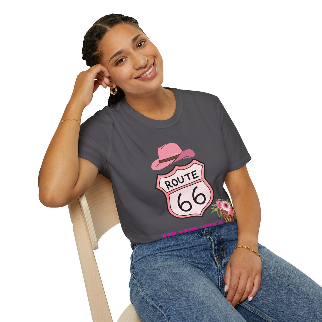 Route 66 Softstyle T-Shirt, Get Your Kick's On, Men Women, Unisex Tee Gift, Travel Highway Shirt