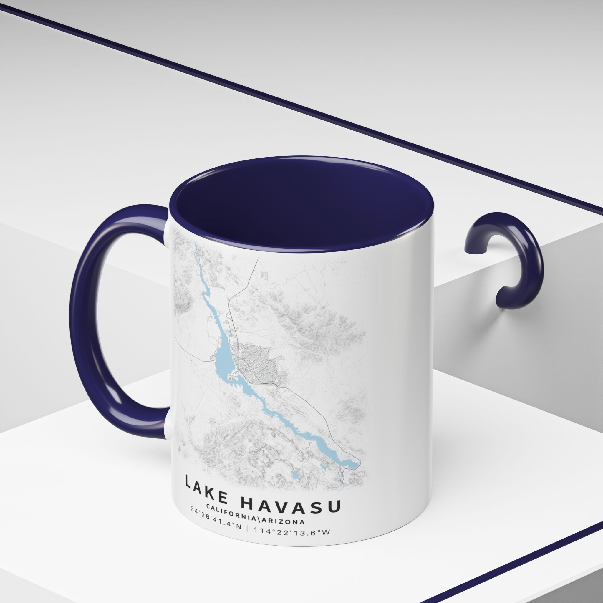 Lake Havasu map Accent Coffee Mug | 11oz 15oz