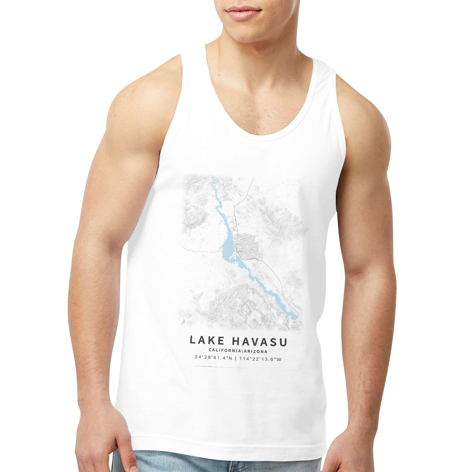 Lake Havasu Arizona Men's Tank Top (Front Printing) Made in USA Free Shipping