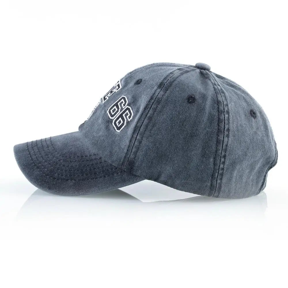 Vintage washed cotton ROUTE 66 Embroidery baseball cap hat for women men outdoor sports caps good quality Hip Hop Fitted Cap