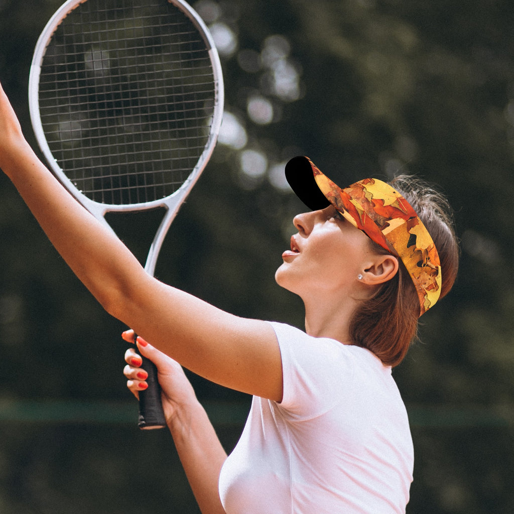 Fall Leaves Sports Visor