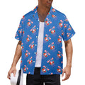 Red White Blue Celebration Men's All Over Print Shirt Made In USA Ships to USA Only Free Shipping