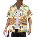Route 66 All States Men's All Over Print Hawaiian Shirt Made In USA