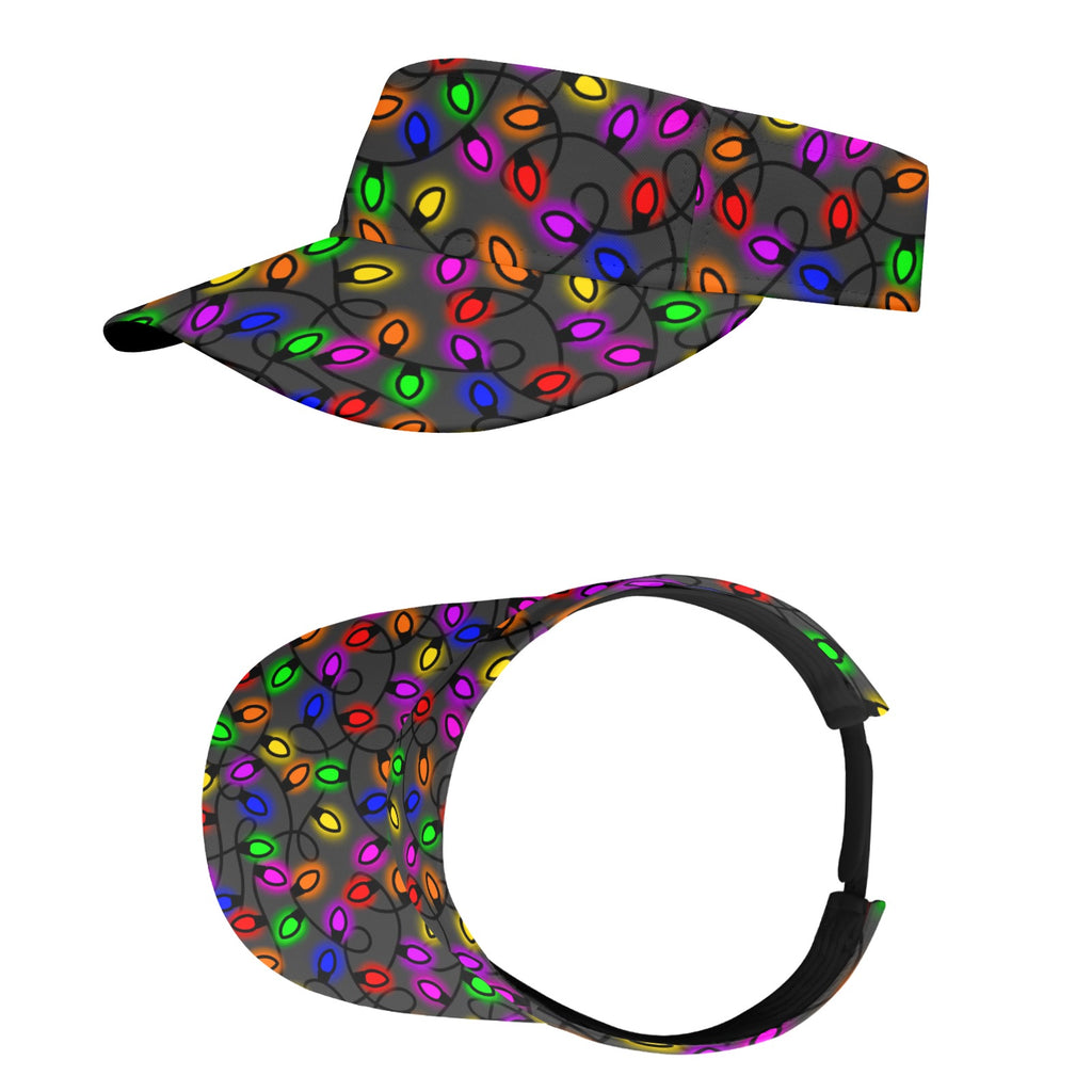Christmas Lights Sports Visor