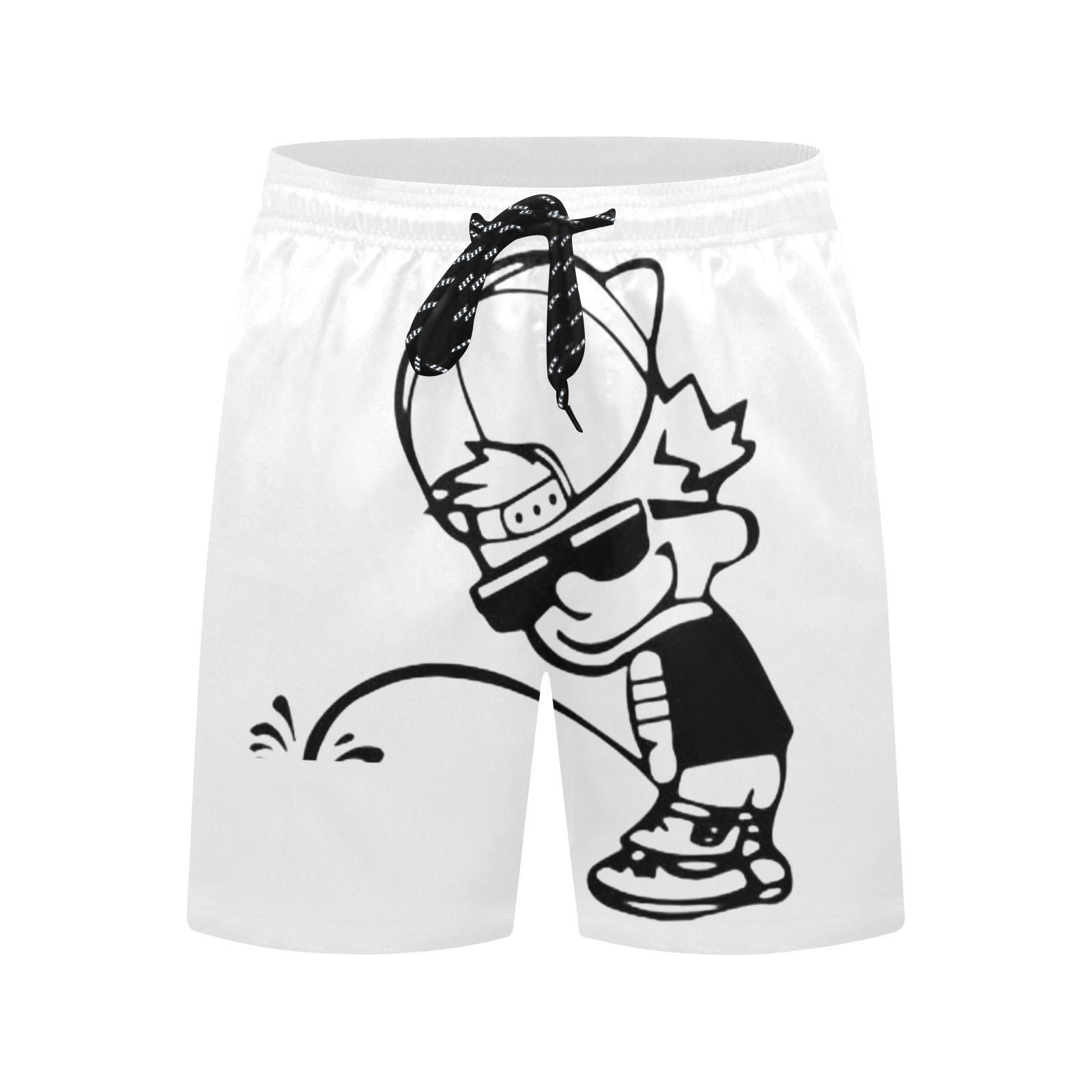 OPee Trunks Men's lite gray Mid-Length Beach Shorts (L51)