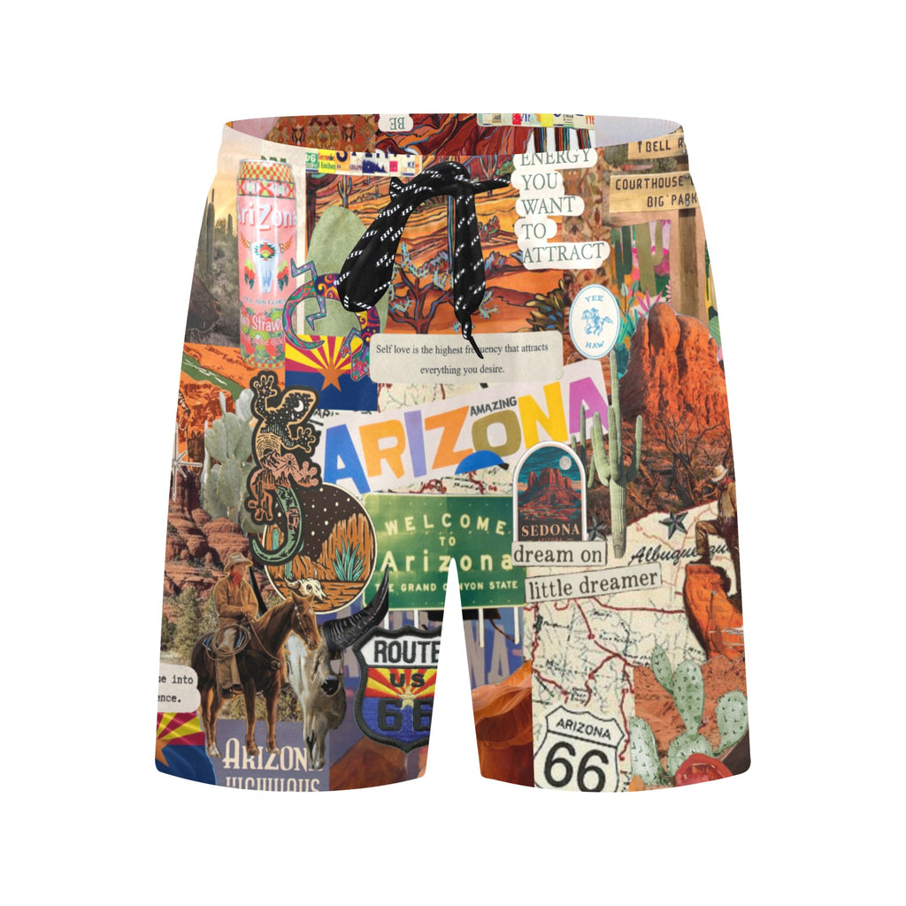 Welcome to Arizona Men's Mid-Length Beach Shorts