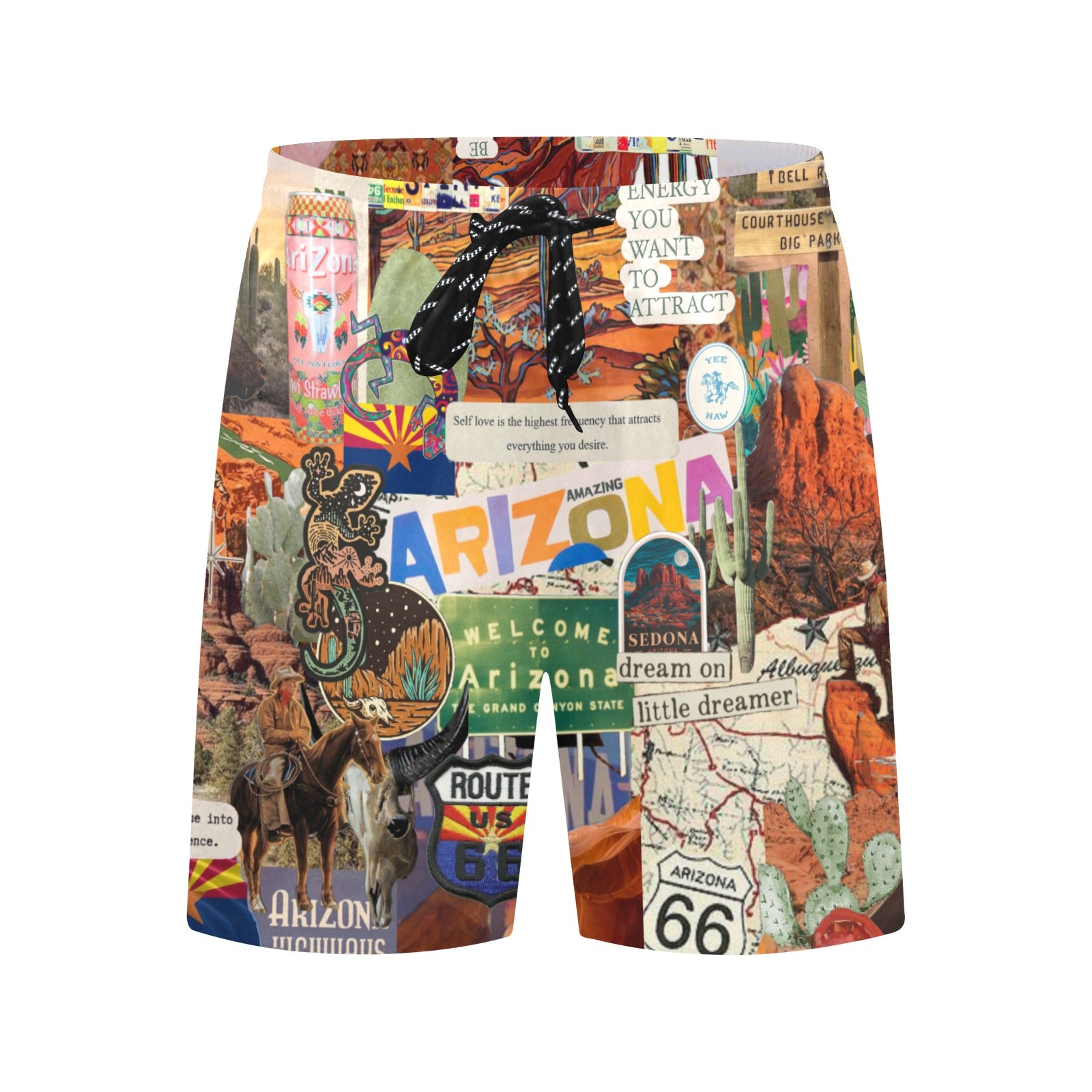 Welcome to Arizona Men's Mid-Length Beach Shorts