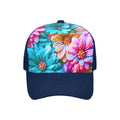 Bright Flowers Baseball Cap Navy