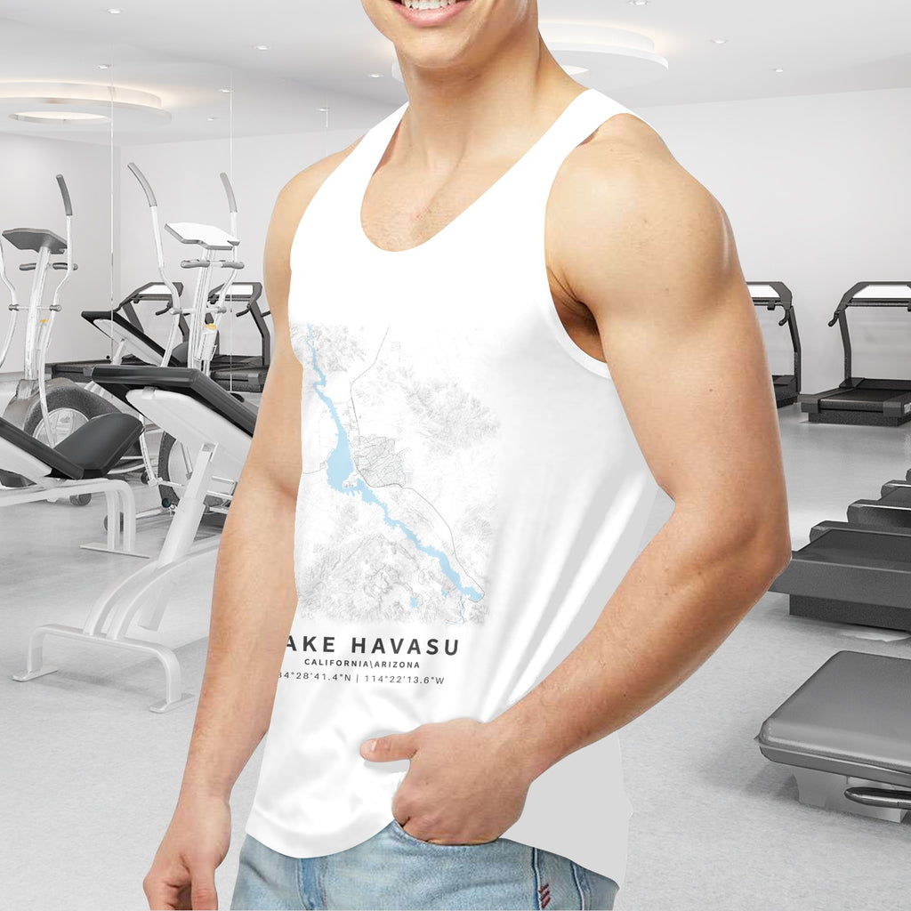 Lake Havasu Arizona Men's Tank Top (Front Printing) Made in USA Free Shipping