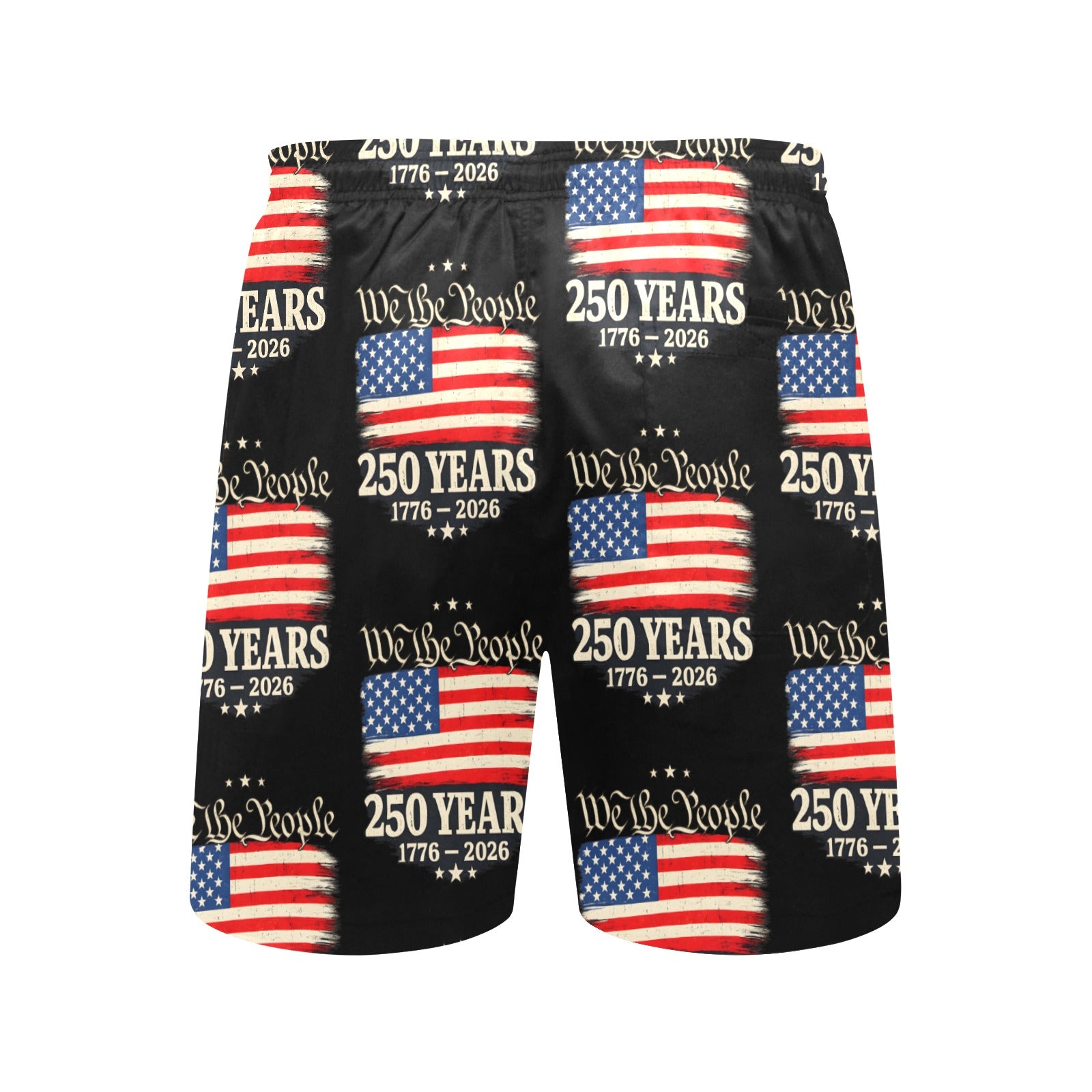 We the People 250 Years 1776 - 2026 Men's Mid-Length Beach Shorts Free Shipping