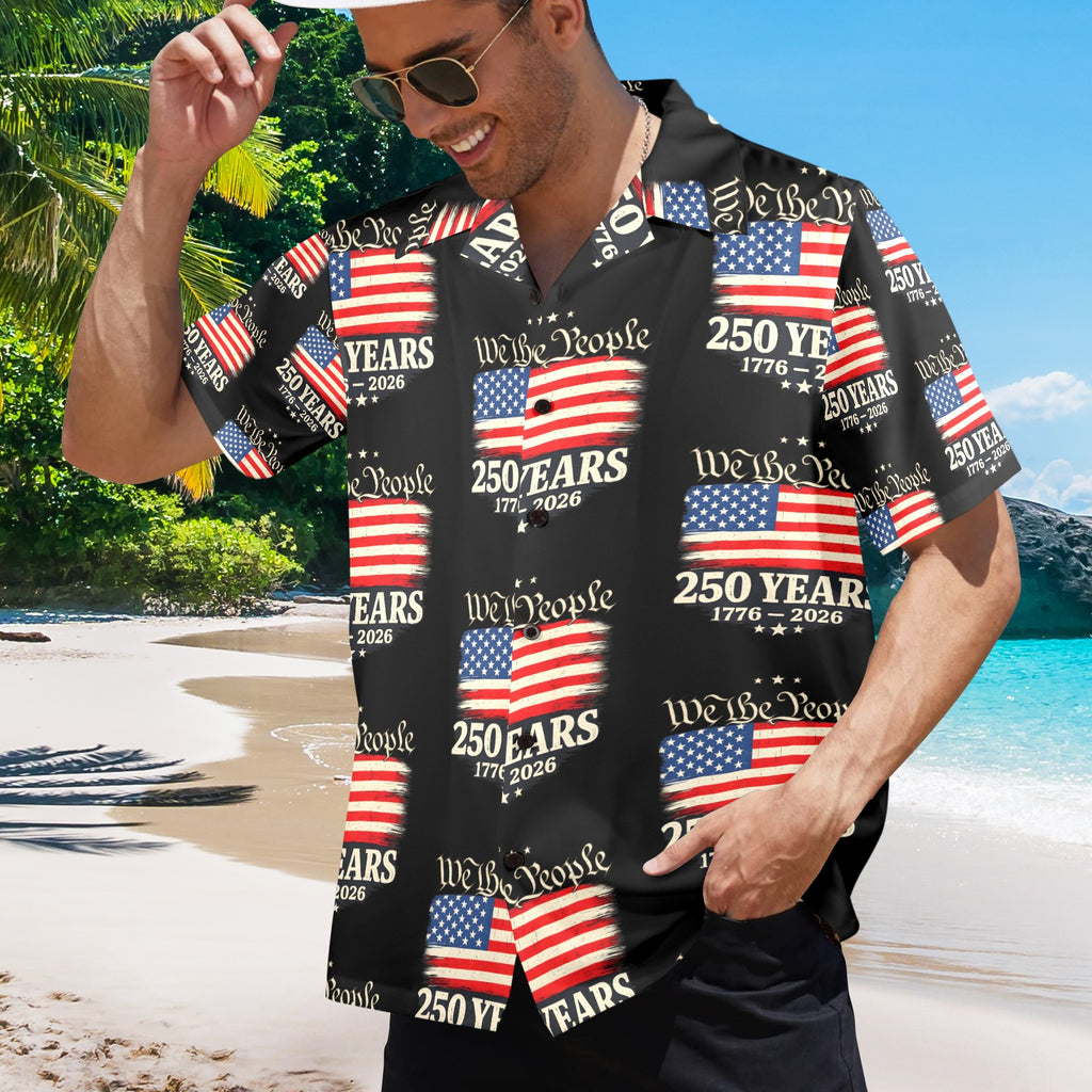 Men's All Over Print Hawaiian Shirt Made In USA Ships to USA Only