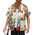 Arizona Route 66 Men's All Over Print Hawaiian Shirt Made In USA Ships to USA Only