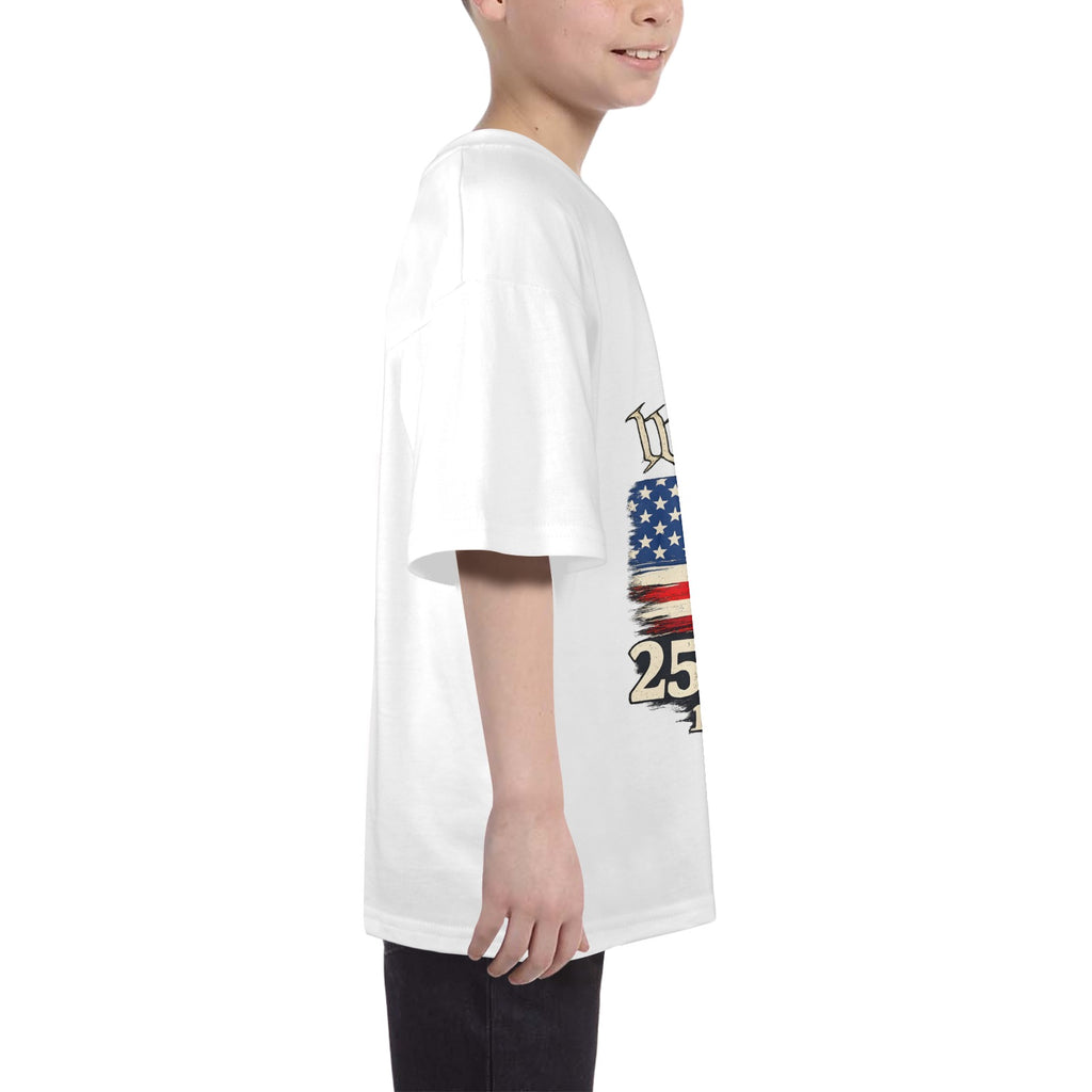 4th of July We The People 250 Years Celebration  Kids' T-Shirt in USA Size Front Print（Made in USA，Ships to USA Only）Free Shipping